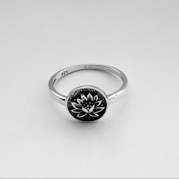 Sterling Silver Bloom Lotus Ring, Flower Rings, Spirit Flowers, Floral - Picture 11 of 13
